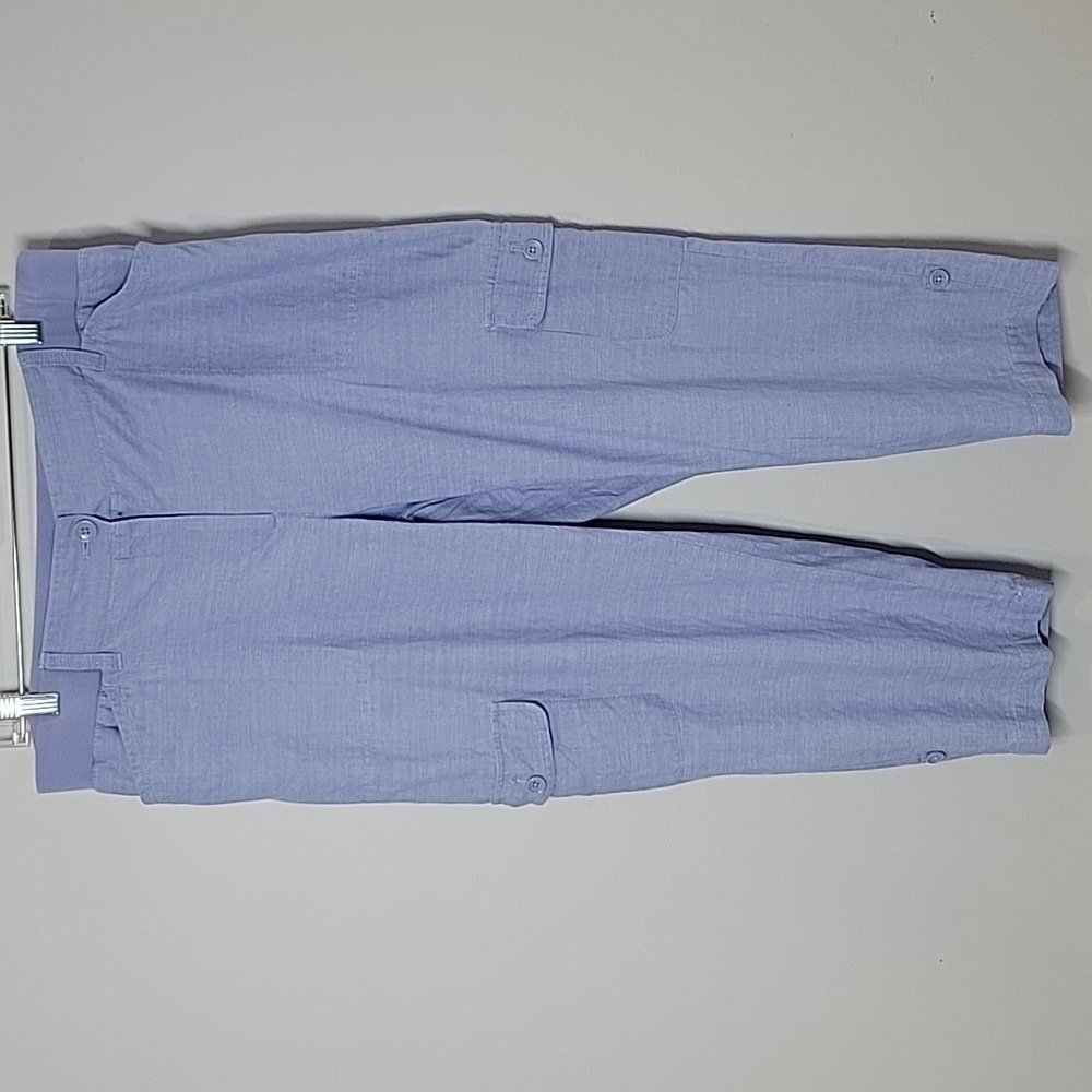 Talbots cotton cargo capri pants